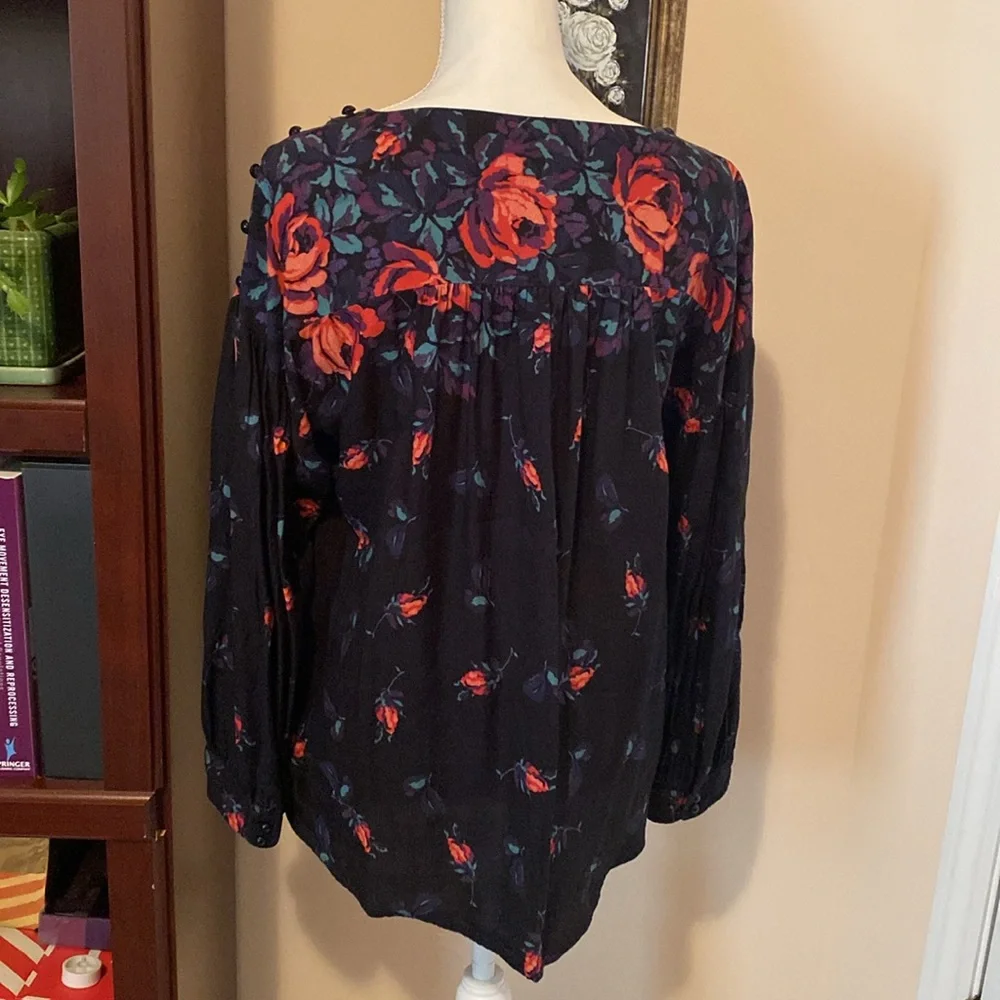 Maeve Anthropologie Floral Top Size Large - Picture 4 of 4